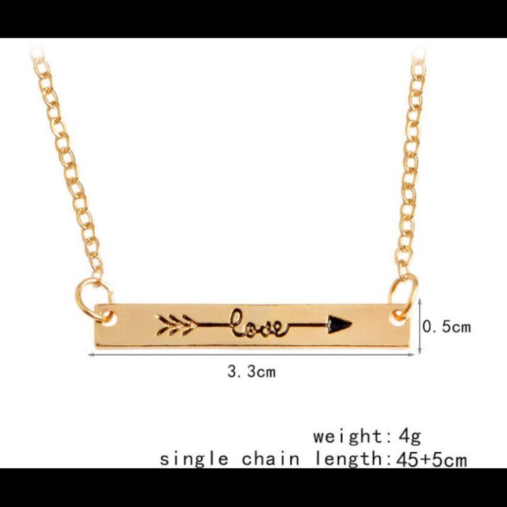 ❌not for SALE ❌Rose gold Love arrow necklace 🛍 - Picture 3 of 3